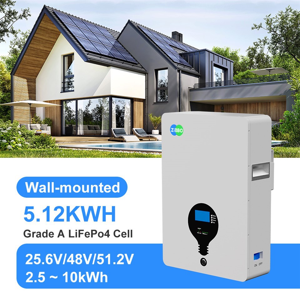 Solar 100Ah 51.2V 48V 5kwh Smart Home Energy Powerwall Lithium Battery